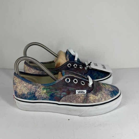 Vans MoMA Authentic Claude Monet Impressionist Sneakers Women's Size 5.5 - Picture 1 of 6
